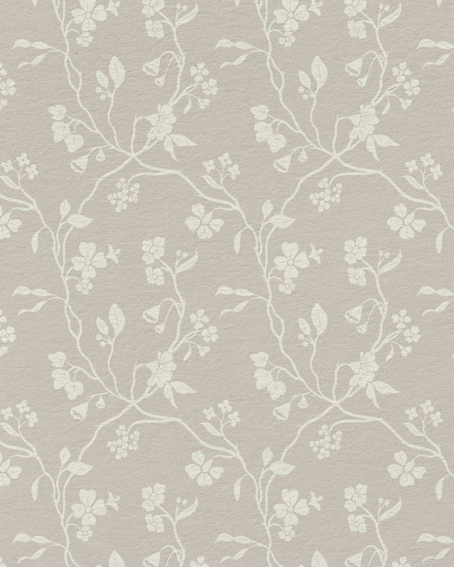 Lunaria Vine Wallpaper in Weathered Clay