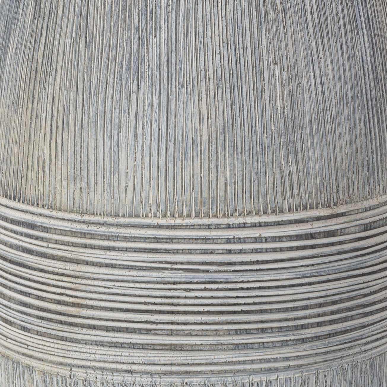 Mabayo Ribbed White Ceramic Table Lamp