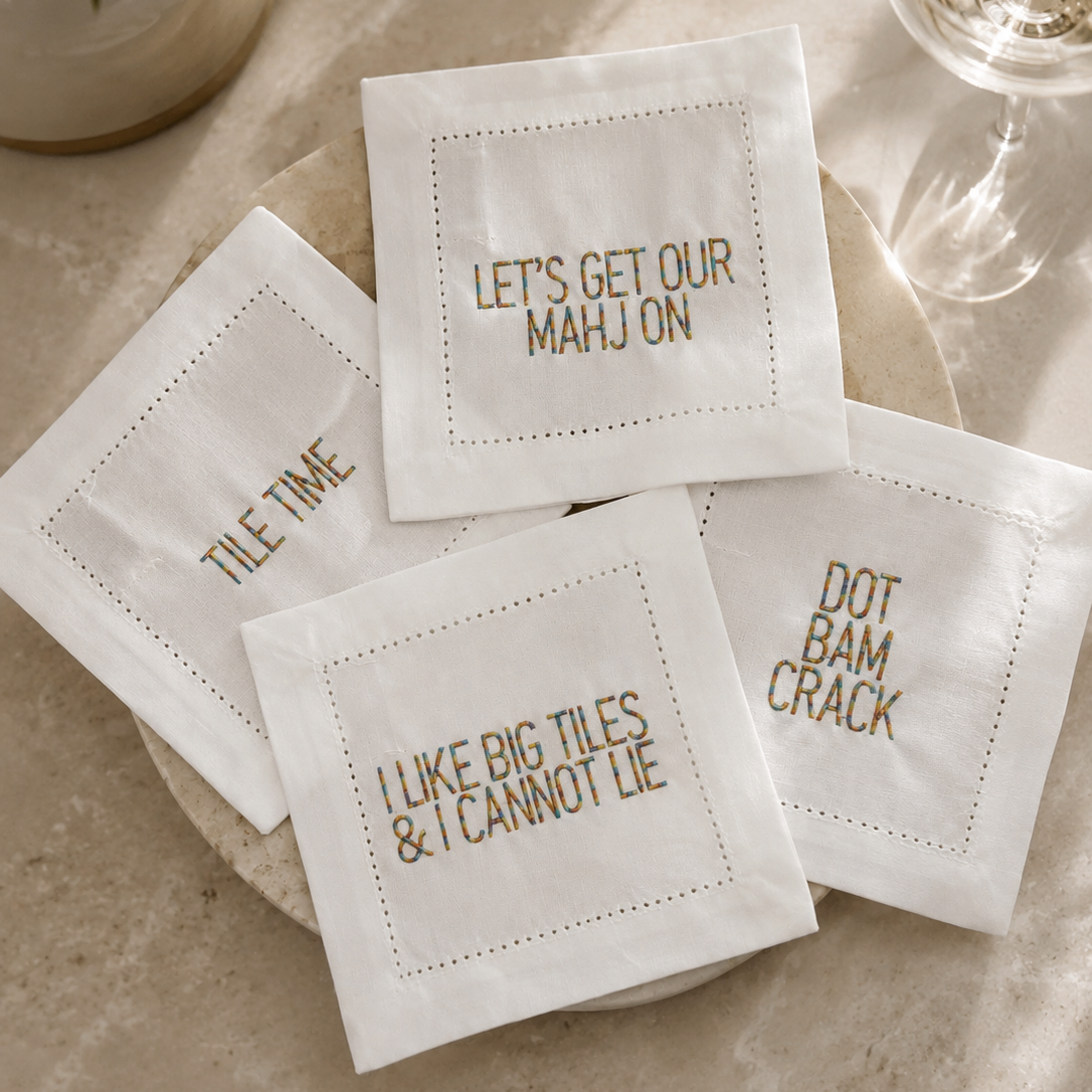 Mahjong Bundle (Candle + Cocktail Napkins)