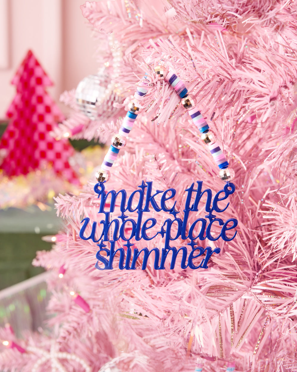 Bejeweled Ornament - glossy blue ornament