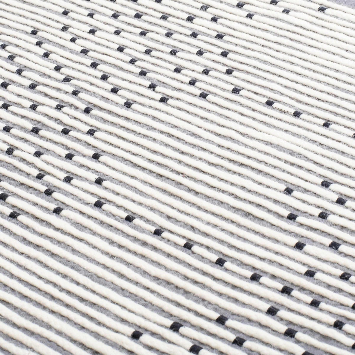 Mansura Gray and White Patterned Wall Hanging