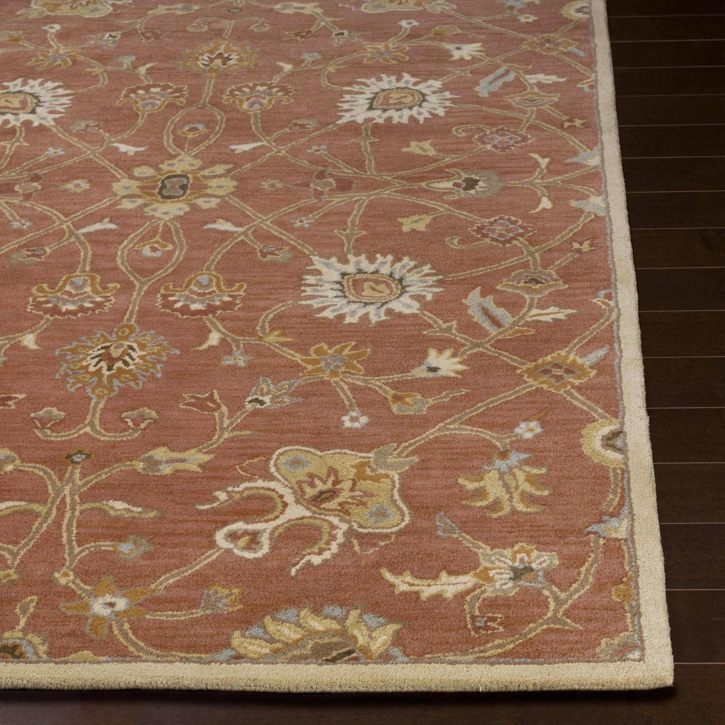 Logville Hand Tufted Rust 1119 Wool Rug