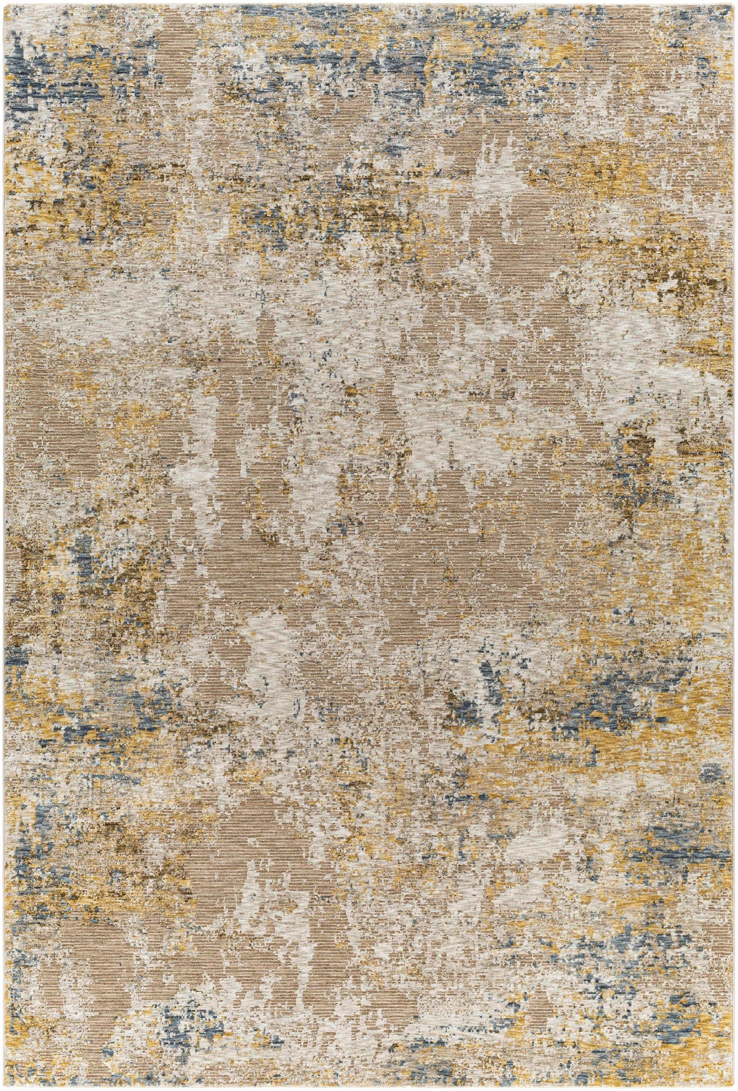 Meads Abstract Mustard Luxe Rug