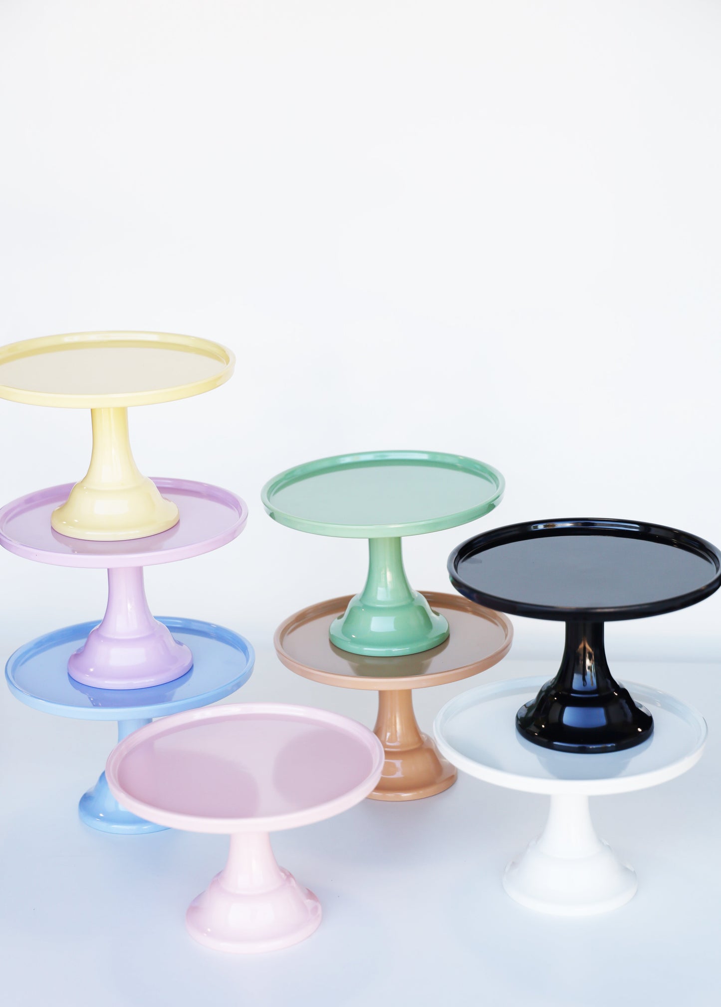 Daisy Yellow Melamine Cake Stand-Small
