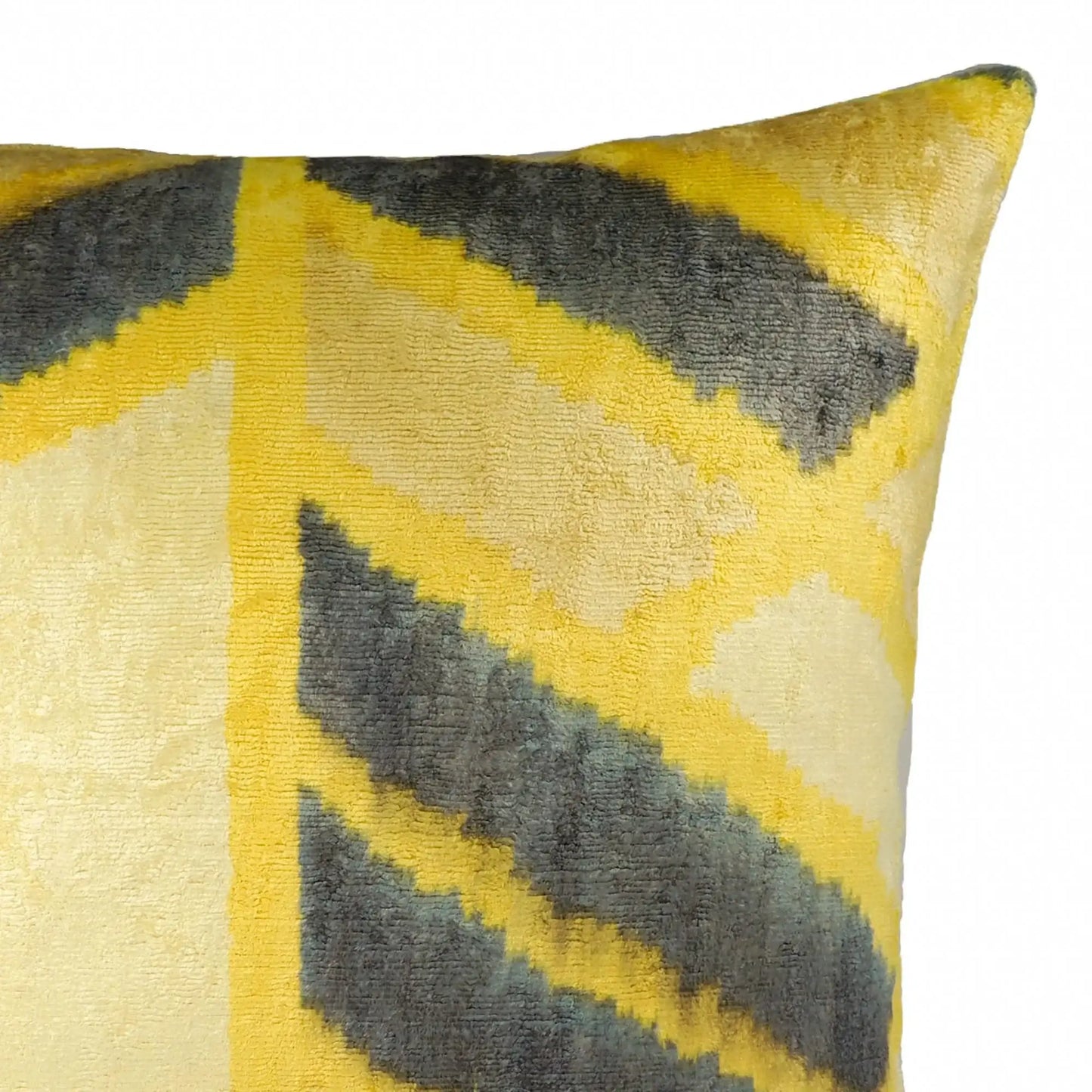Mohawk Silk Velvet Ikat Throw Pillow Cover 20 X 20