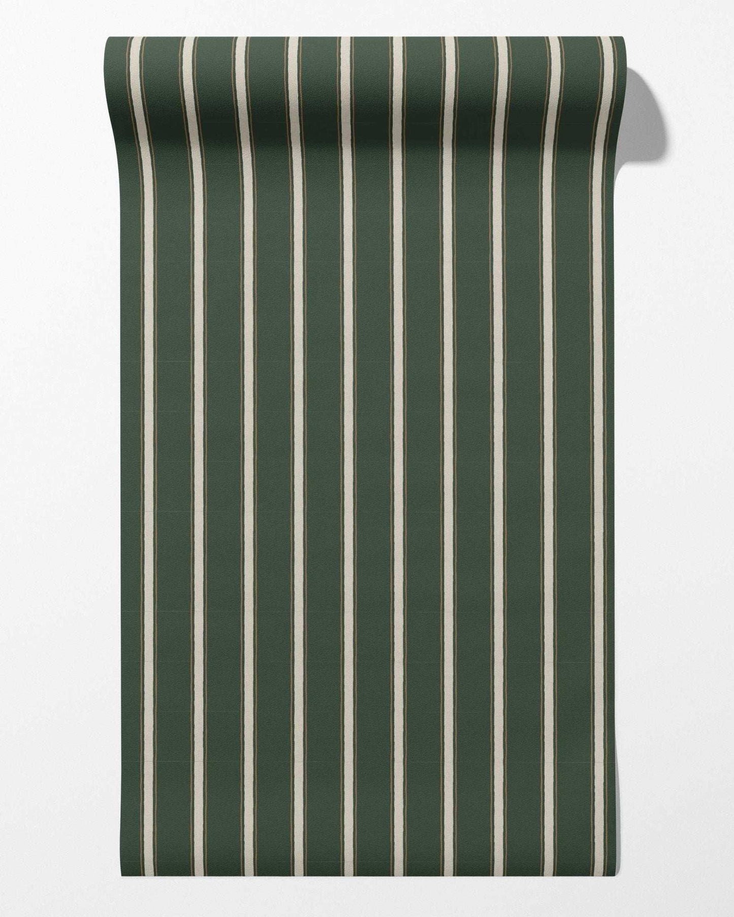 Moulding Line Wallpaper in Library Green