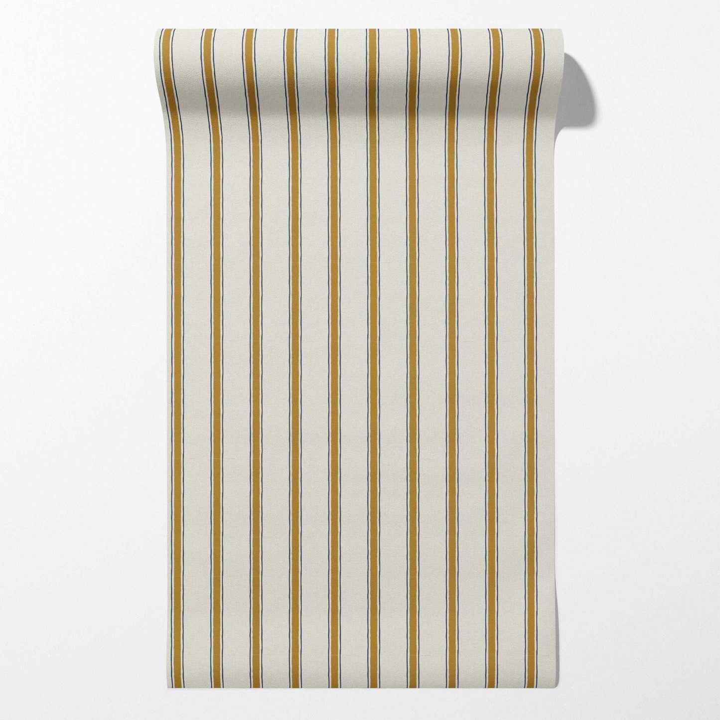Moulding Line Wallpaper in Ochre Gold