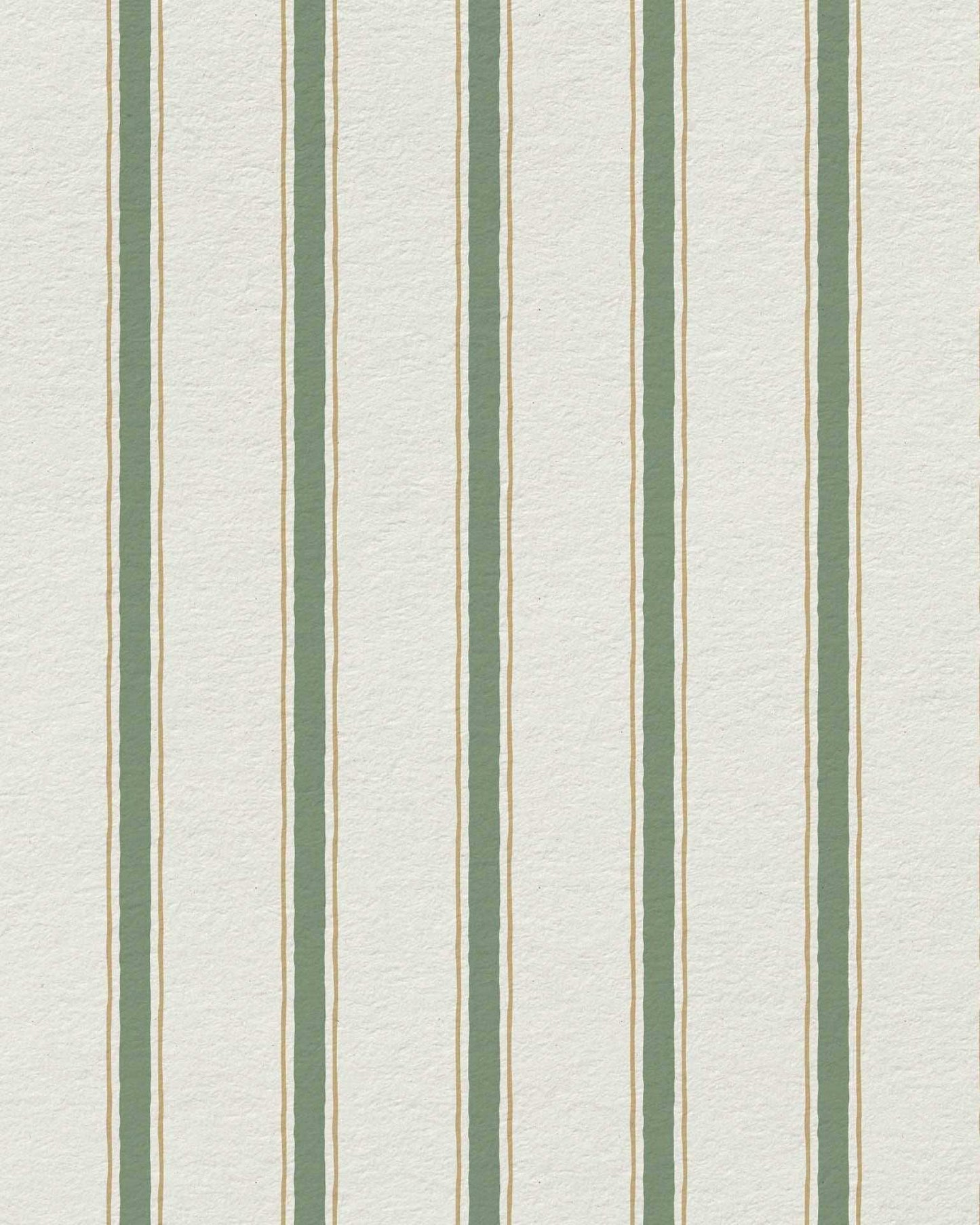 Moulding Line Wallpaper in Soft Sage