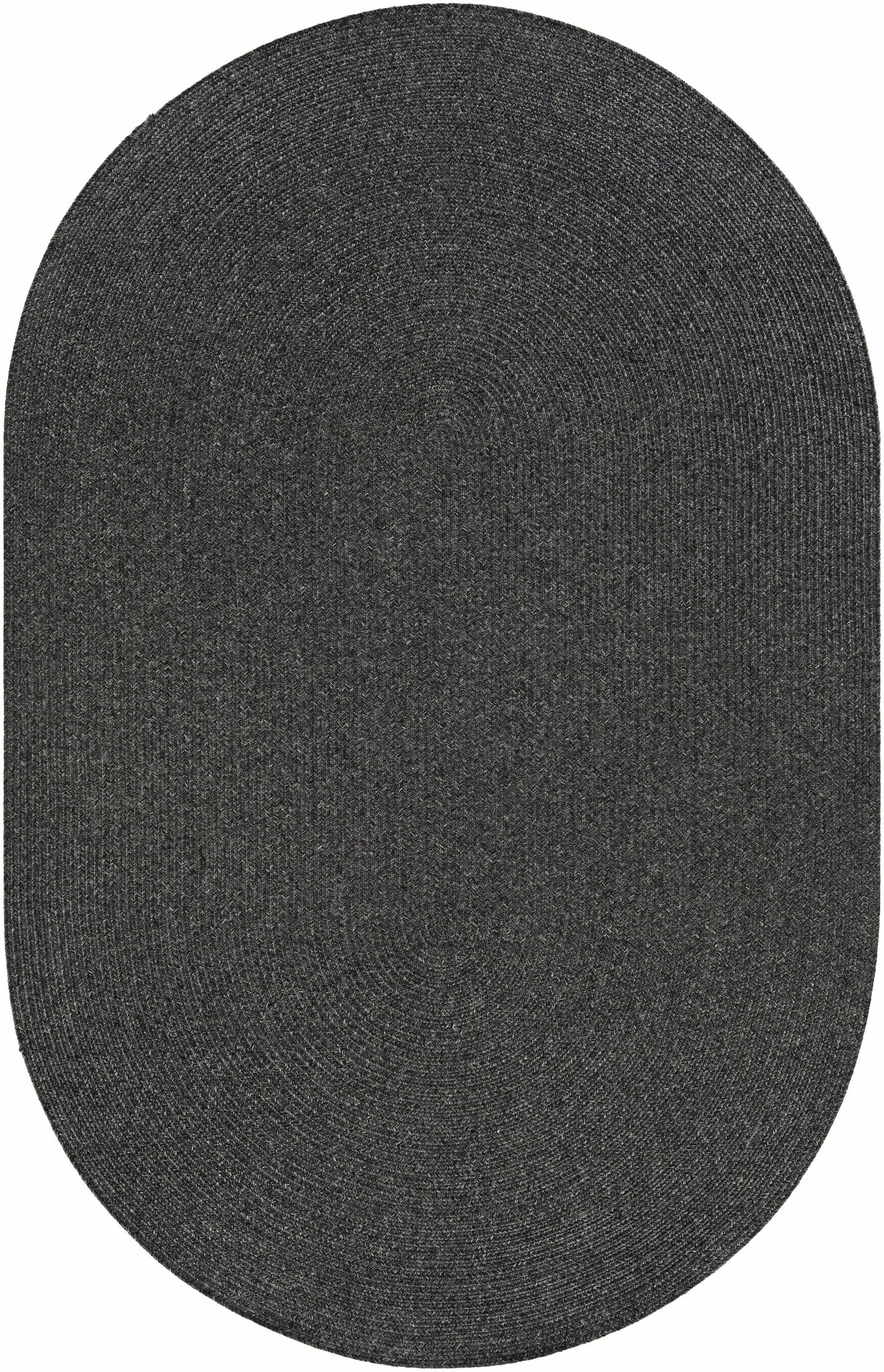 Black Braided Faux Jute Outdoor Rug