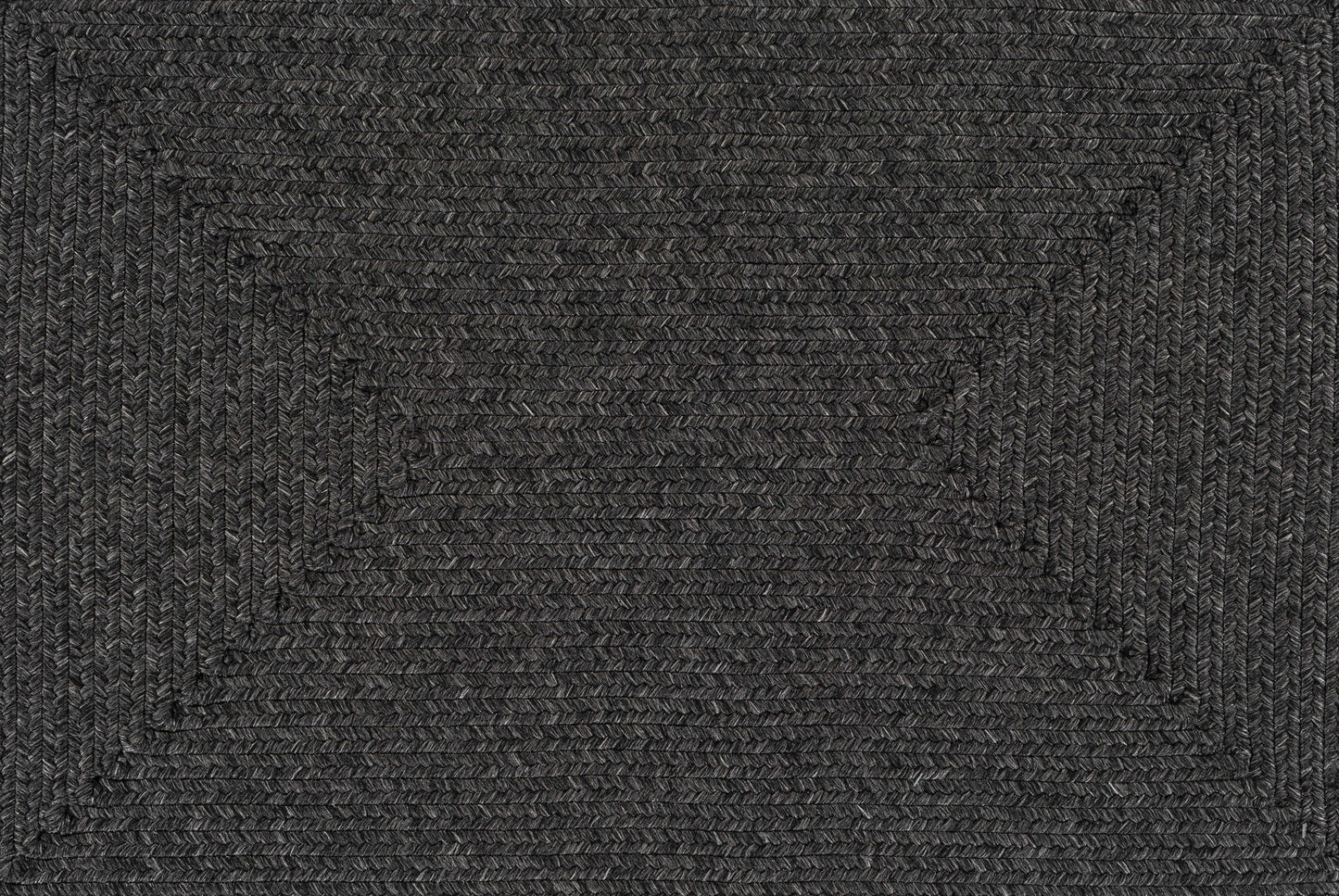 Black Braided Faux Jute Outdoor Rug