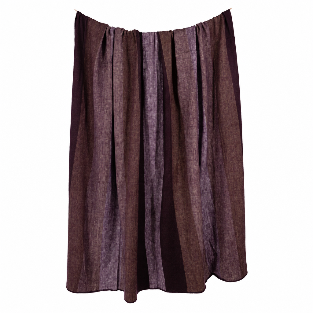 Handwoven Alpaca Throw Blanket | Deep Purple | Nawi Collection