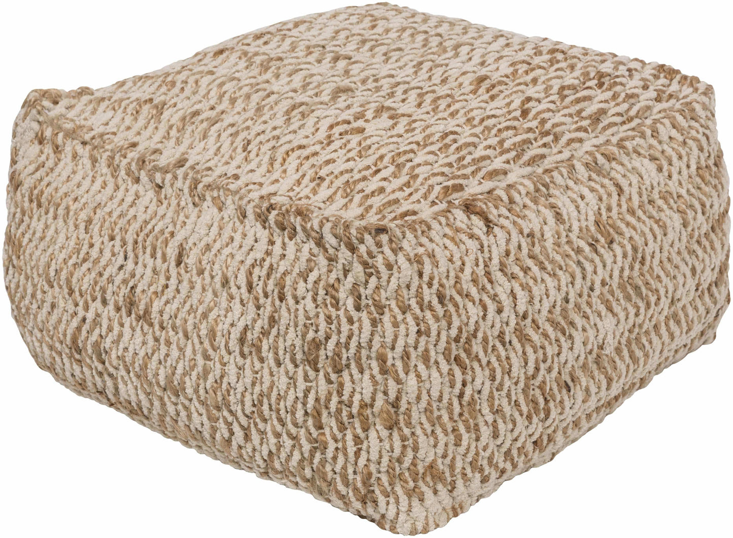 Netcong Tan Jute Pouf - Clearance