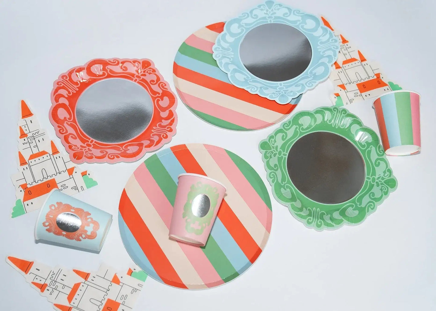 Princess Party Pack for 12 | Royal Princess Theme Tableware Kit | Pop Party Supplies