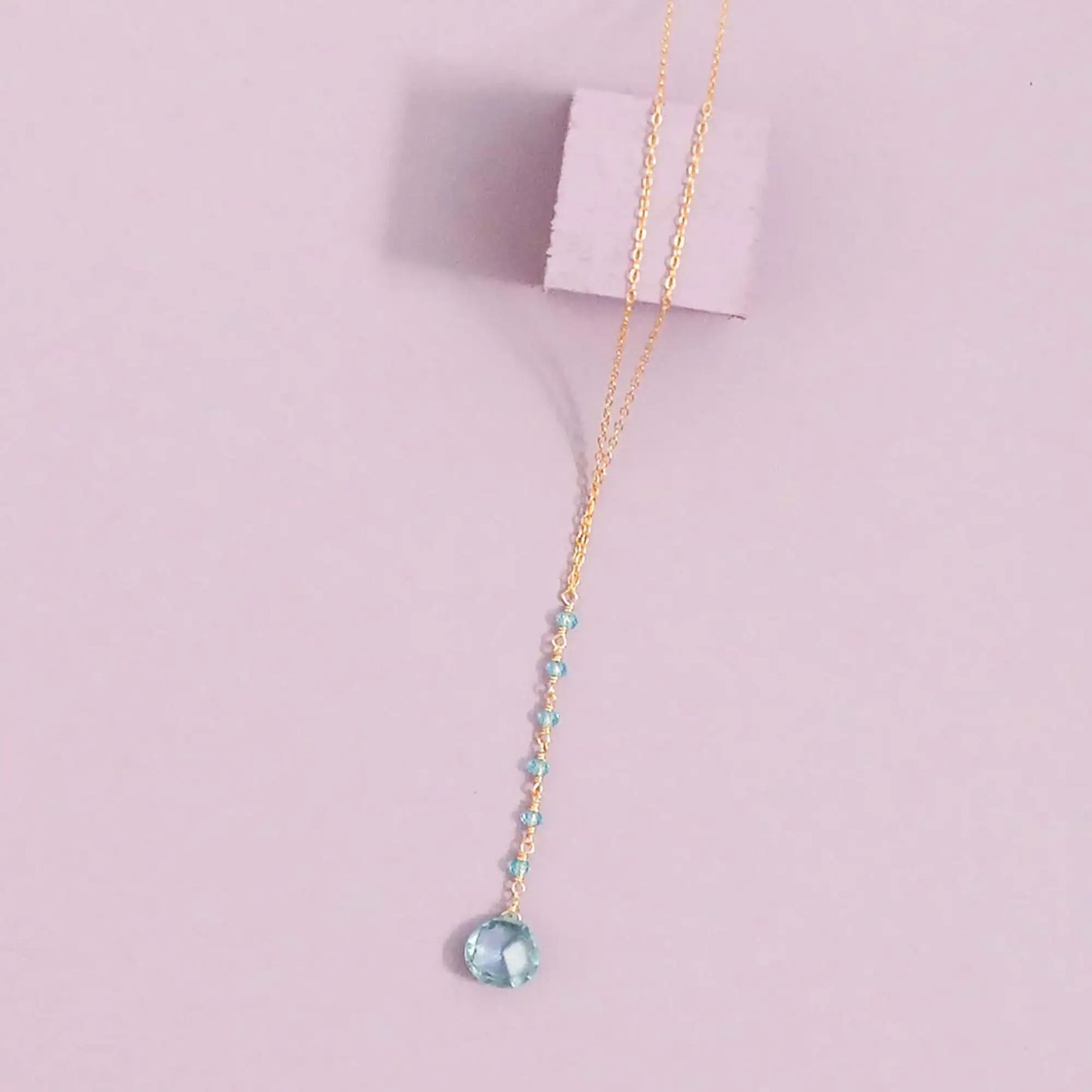 Aquamarine Quartz Mini Yoga Pendant