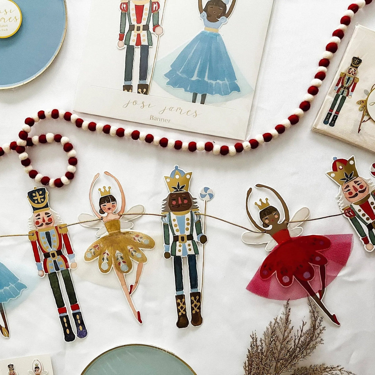 Nutcracker Christmas Banner for Kids Holiday Party
