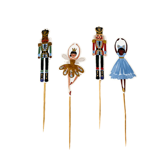 Nutcracker Christmas Cupcake Toppers (8 Pack)