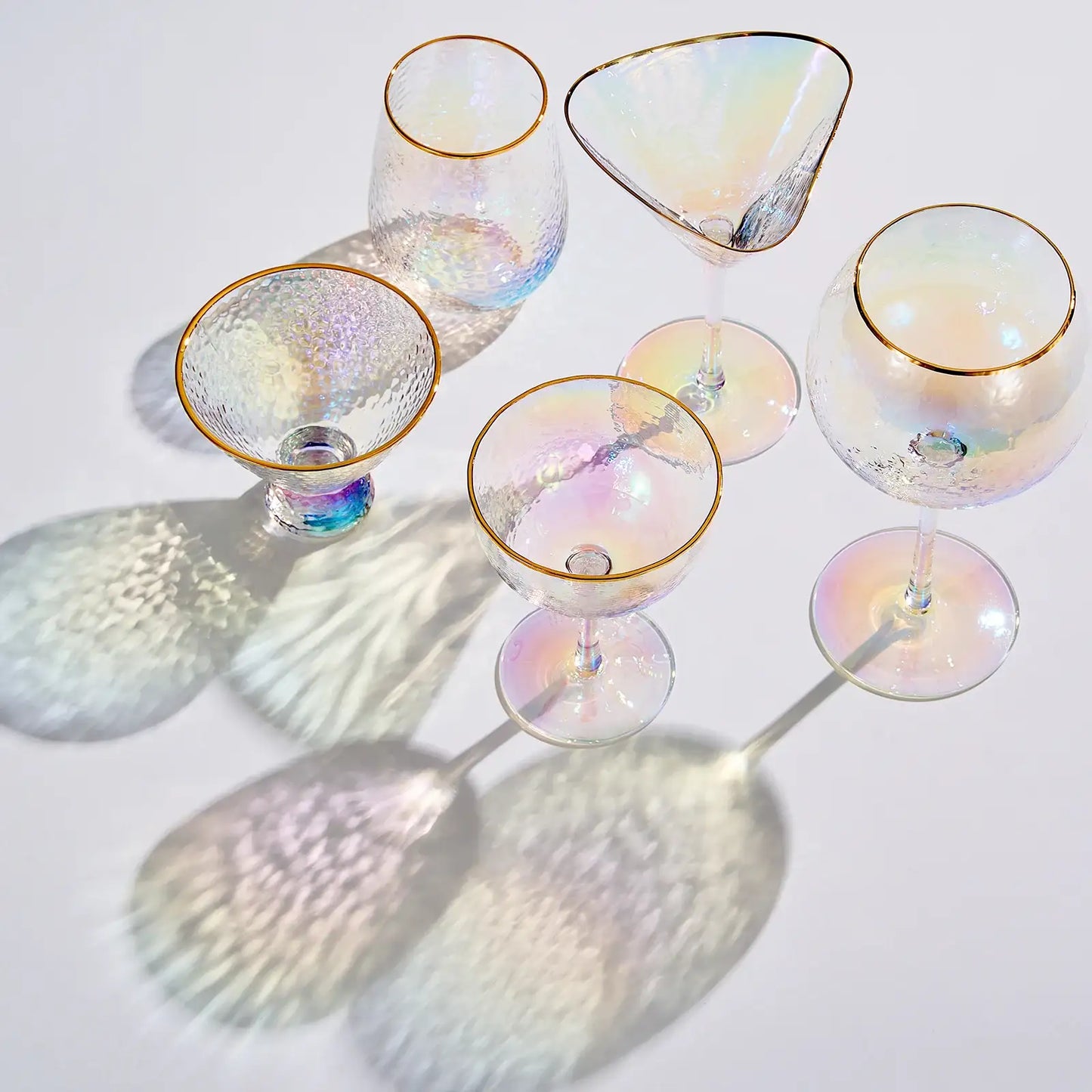Dulce Martini Cocktail Glassware, Set of 2