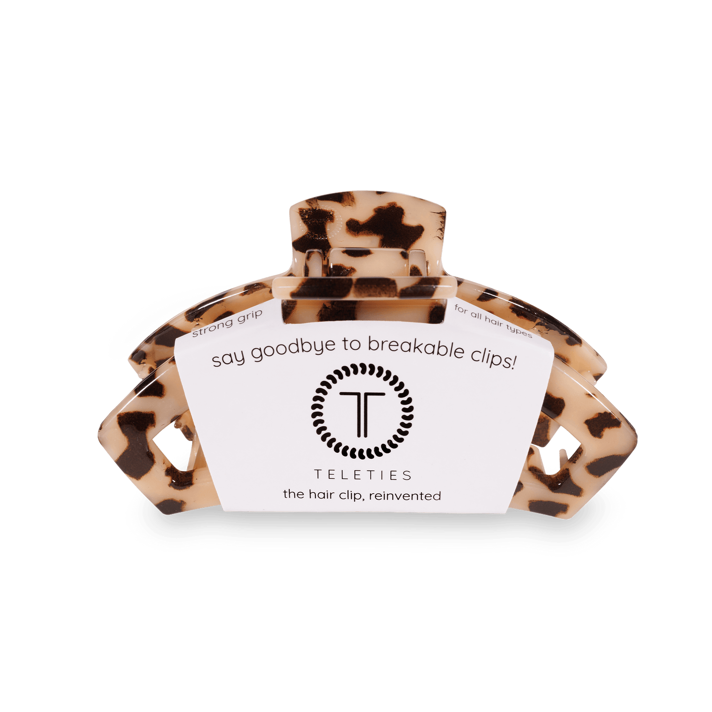 Open Blonde Tortoise Medium Claw Hair Clip