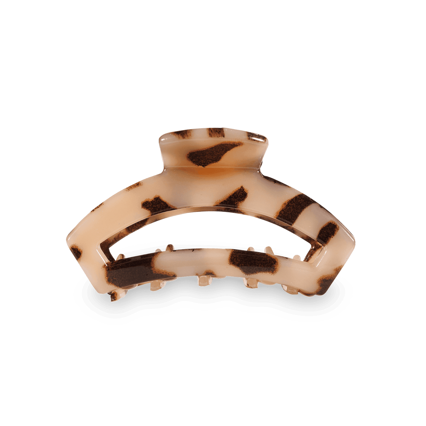 Open Blonde Tortoise Tiny Claw Hair Clip