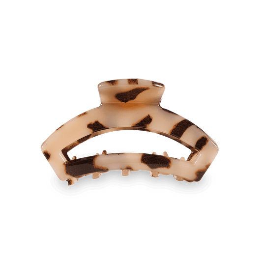 Open Blonde Tortoise Tiny Claw Hair Clip