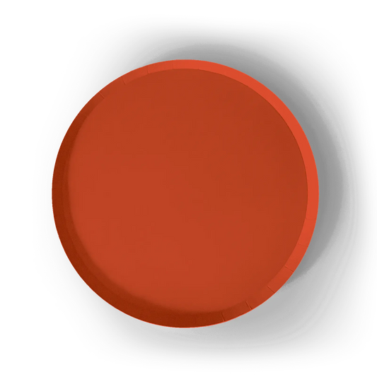 Orange Paper Party Plate (8pcs)
