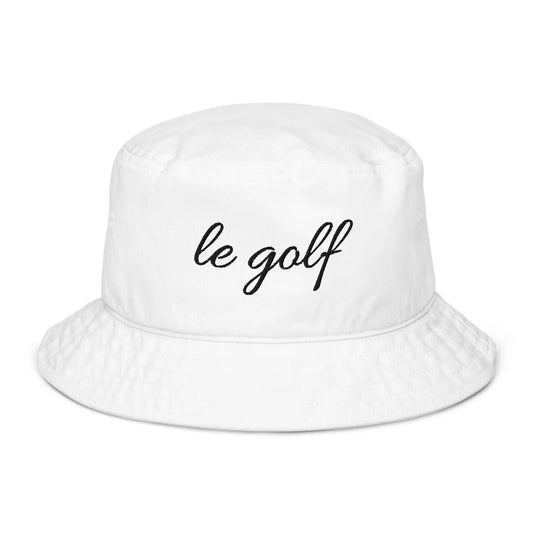 le golf Bucket Hat, Embroidered Golf Hat for Women & Men – Minimalist Country Club Style