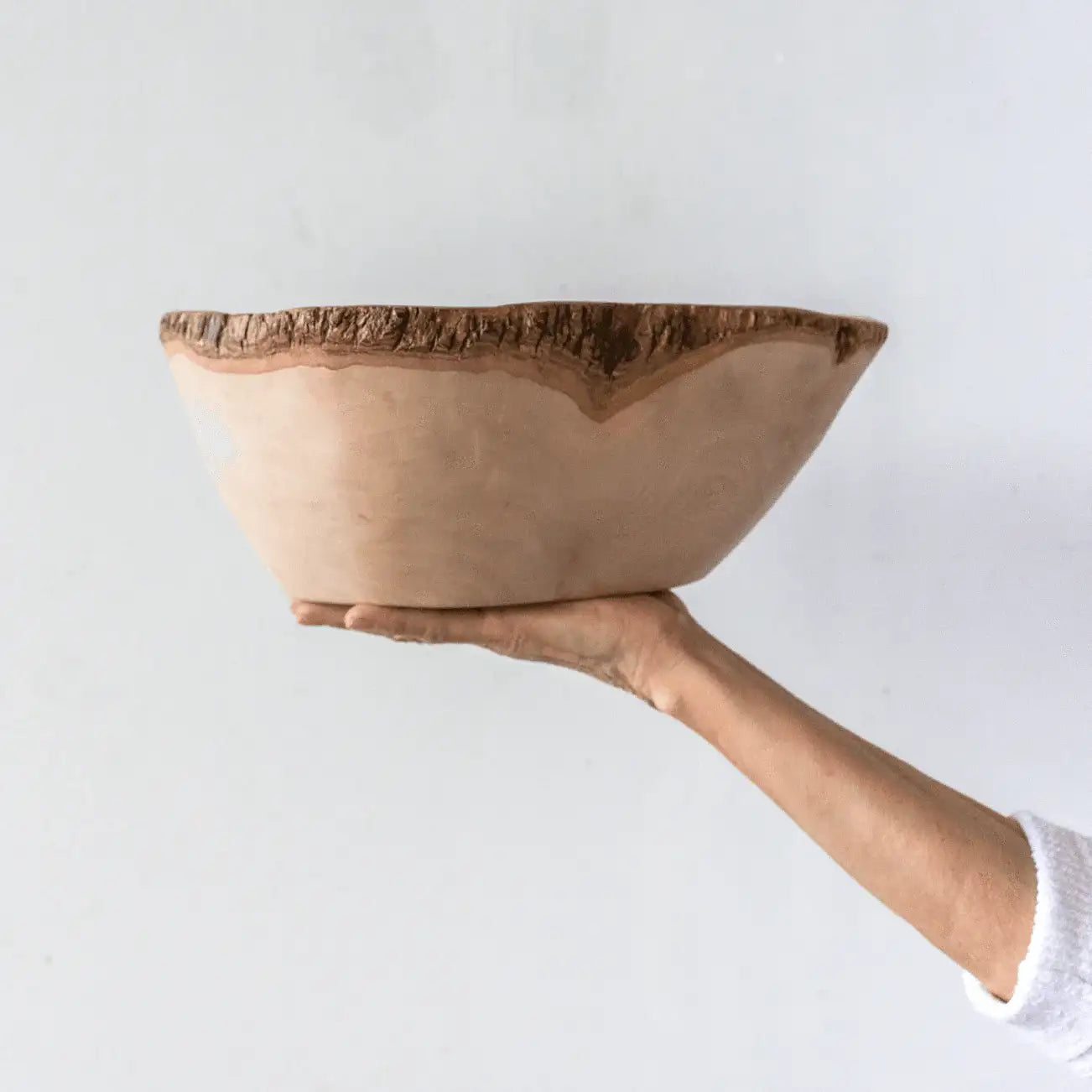 Jacaranda Hand-carved Wood Trinket Bowl