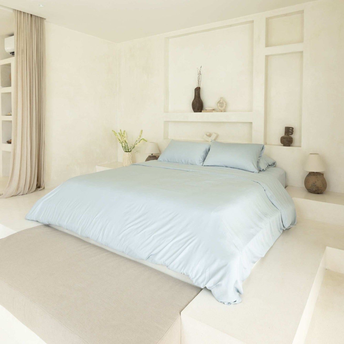 Organic Bamboo Sateen Duvet Cover Set