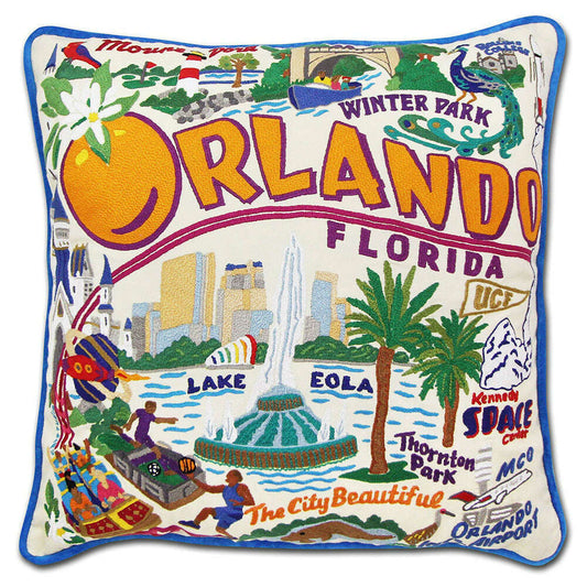 Orlando Hand-Embroidered Pillow