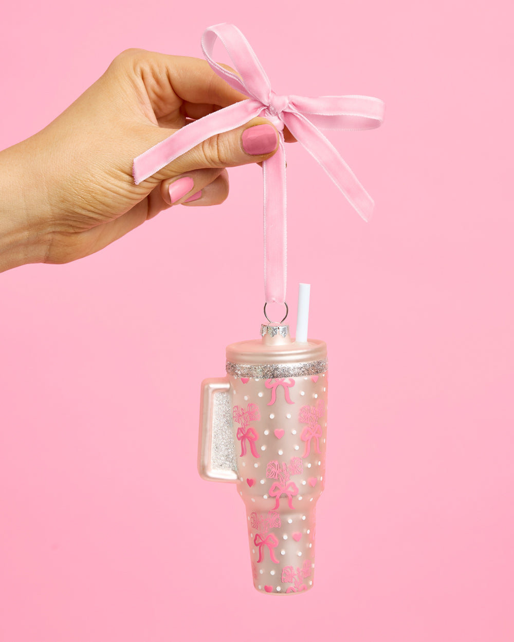 Girly Tumbler Ornament - glass ornament