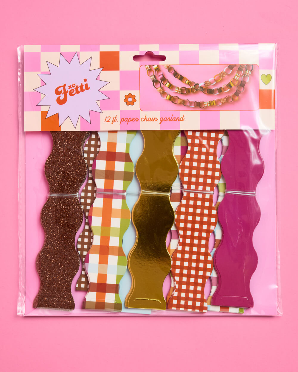 Thanksgiving Paper Chains - 90 strip holiday garland