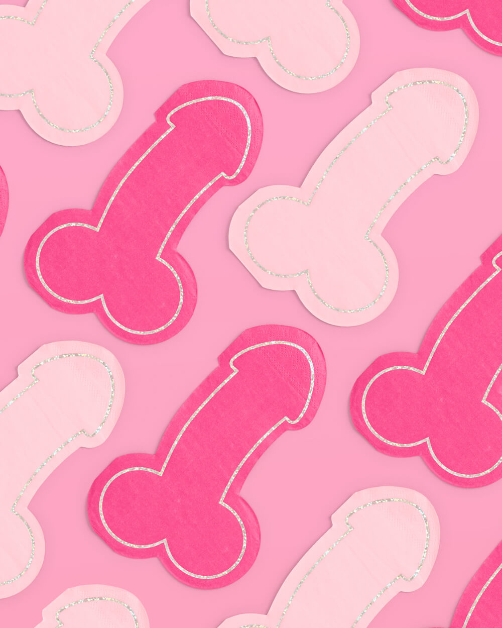 Same Penis Table Pack - plates, napkins, drink pouches + tablecloth