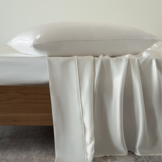 Charmeuse Silk Flat Sheet - Machine Washable