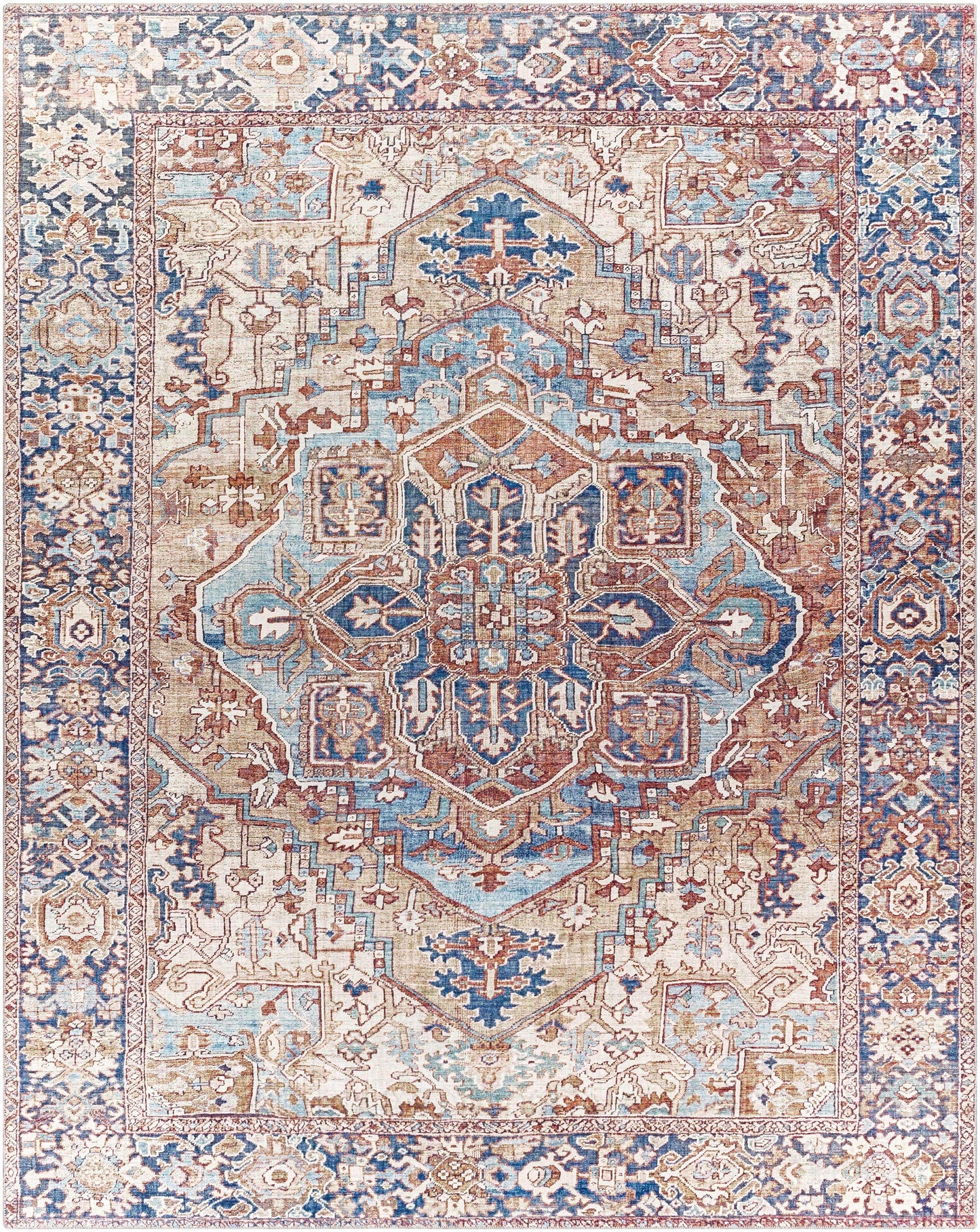Neyland Iris Olive & Brown Area Rug 2360