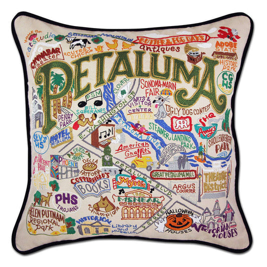 Petaluma Hand-Embroidered Pillow