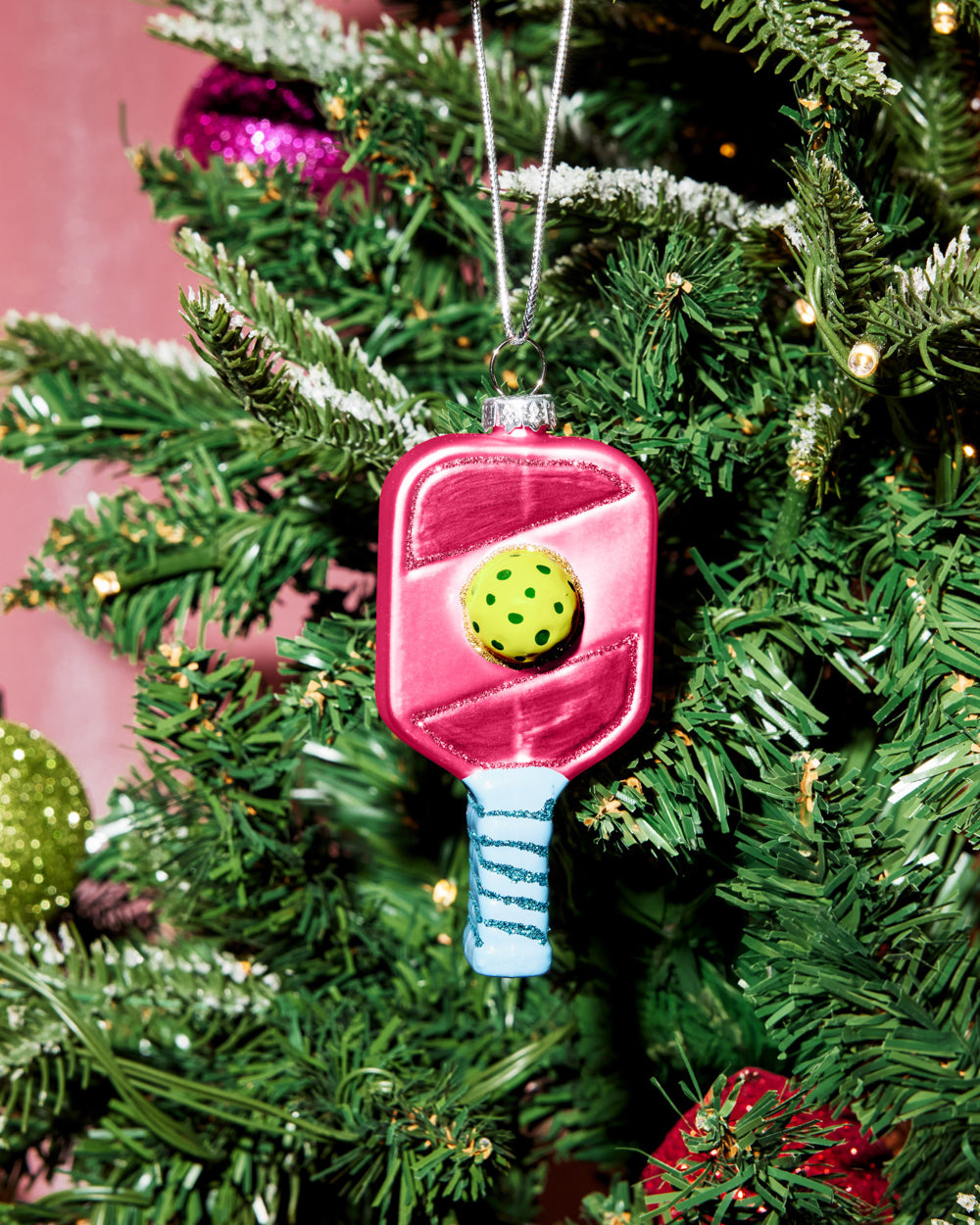 Pickleball Ornament - glass ornament