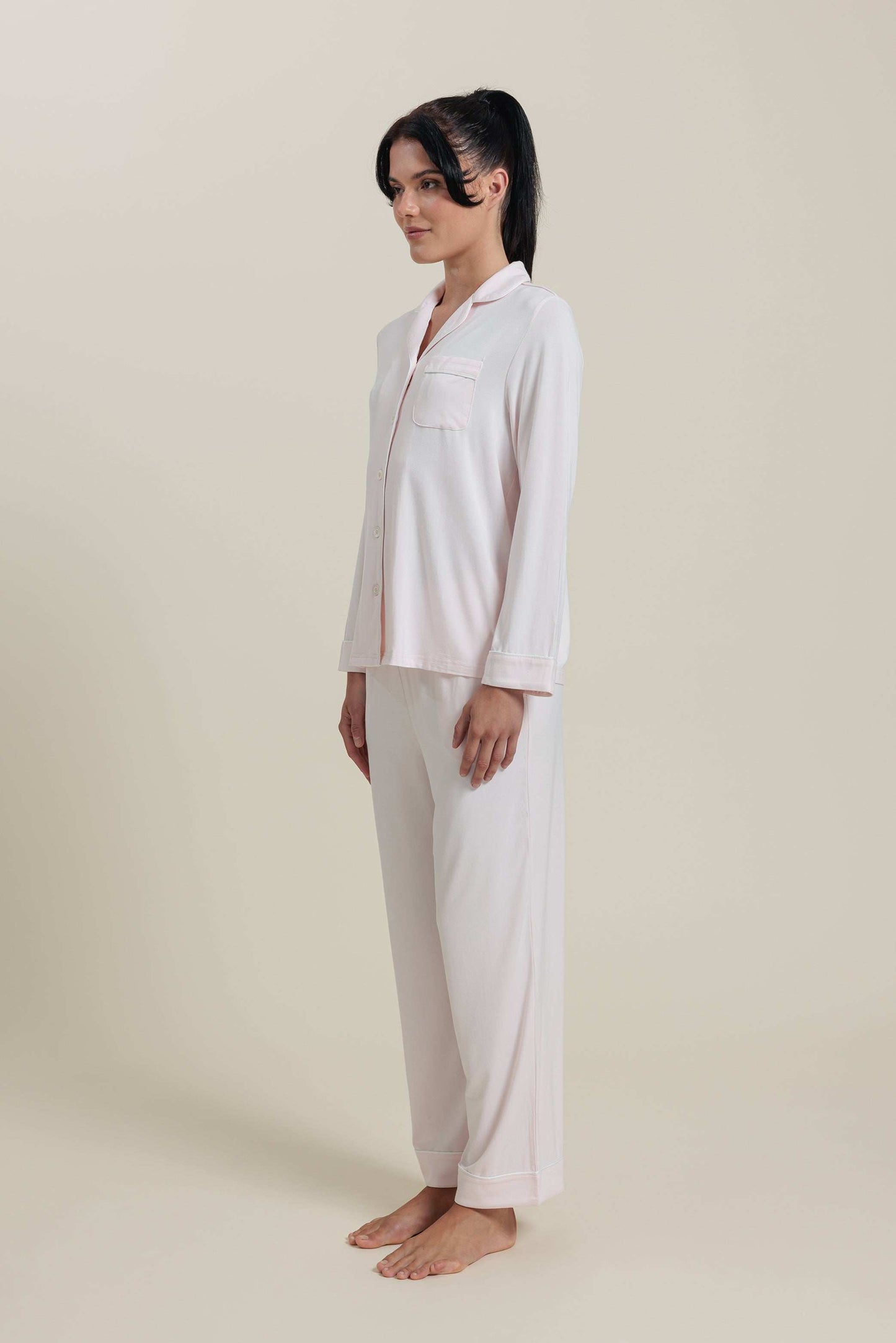 Bamboo Long Sleeve Pajama Top Shirt