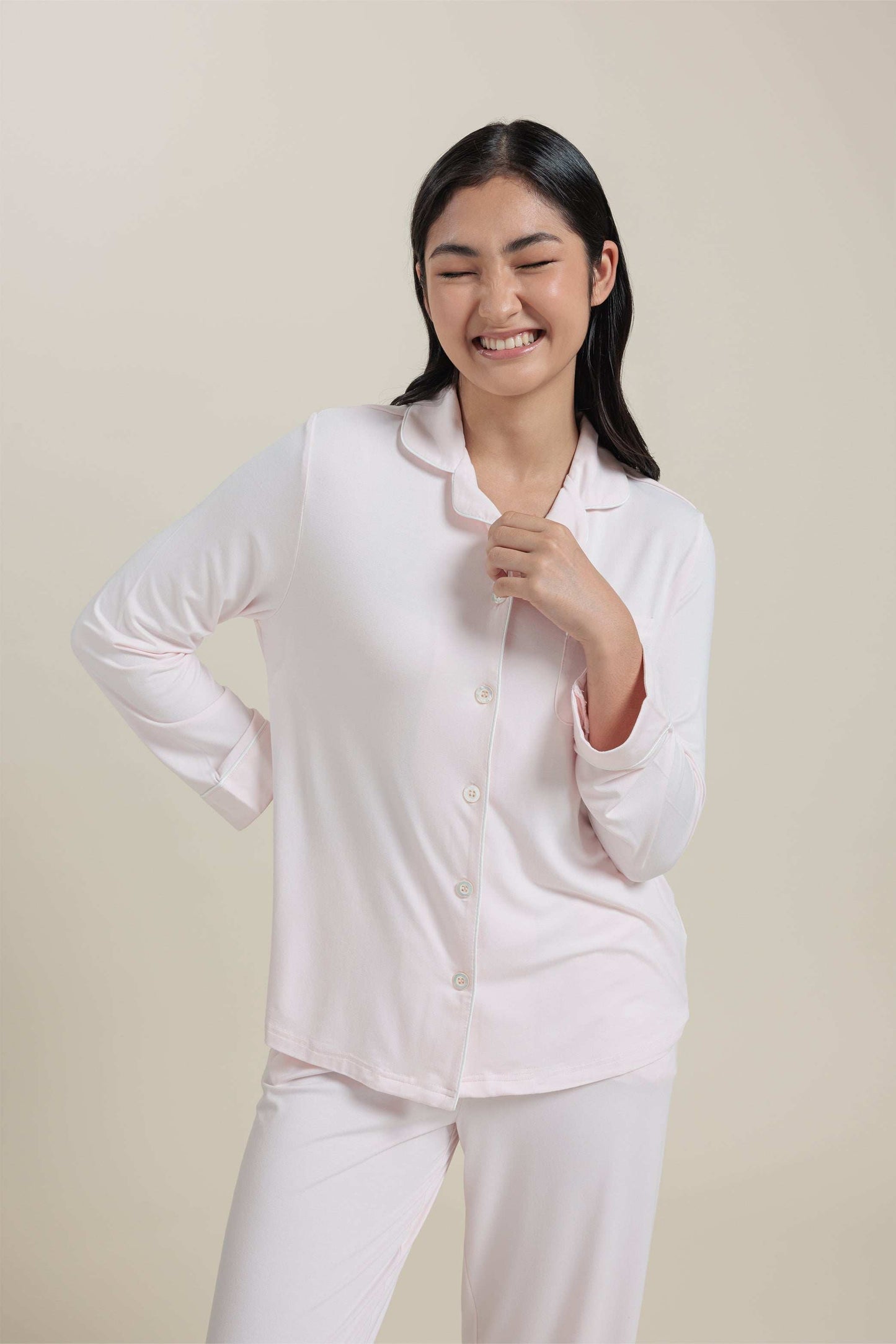 Bamboo Long Sleeve Pajama Top Shirt