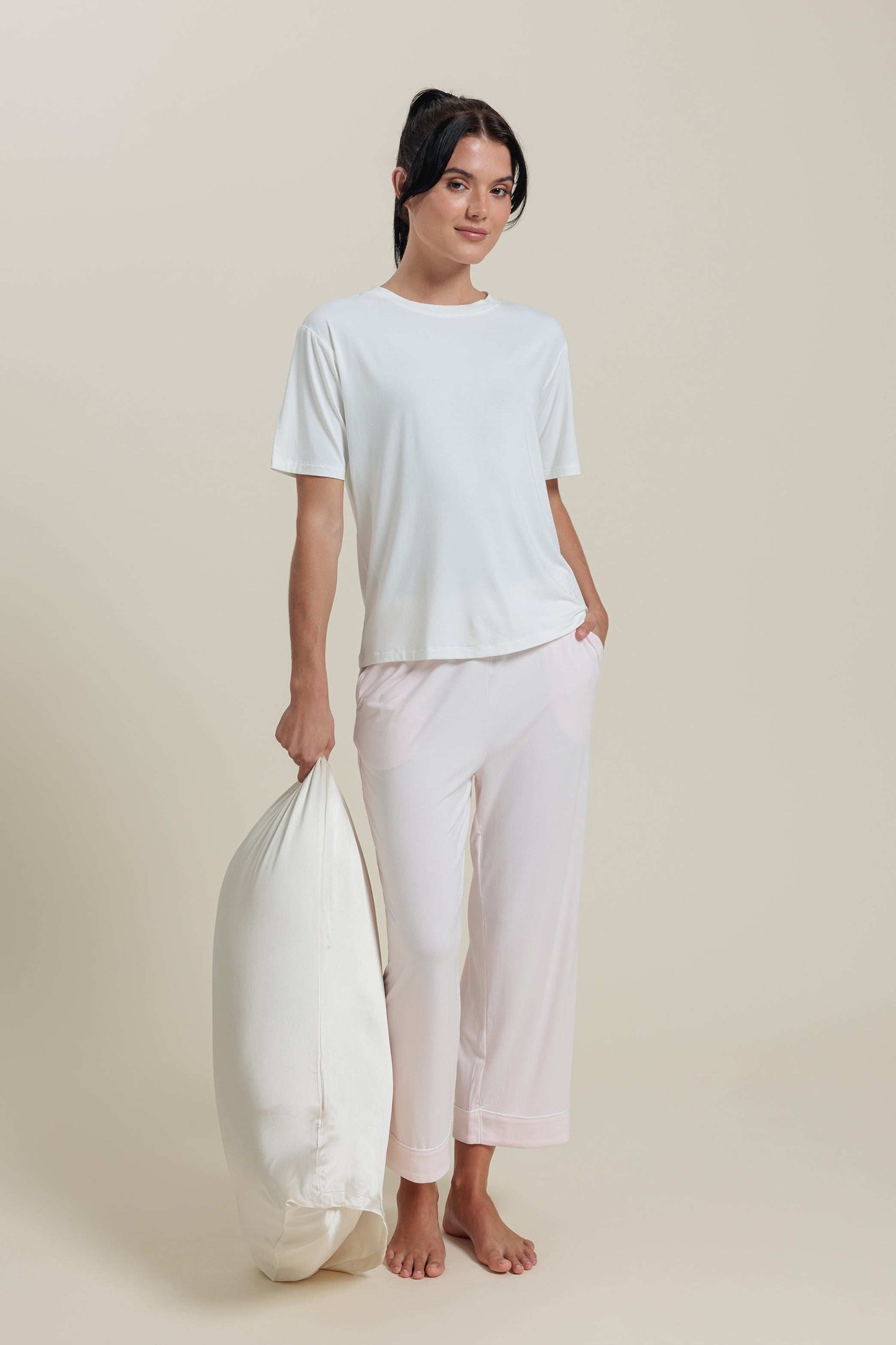 Bamboo Pajama Cropped Pants