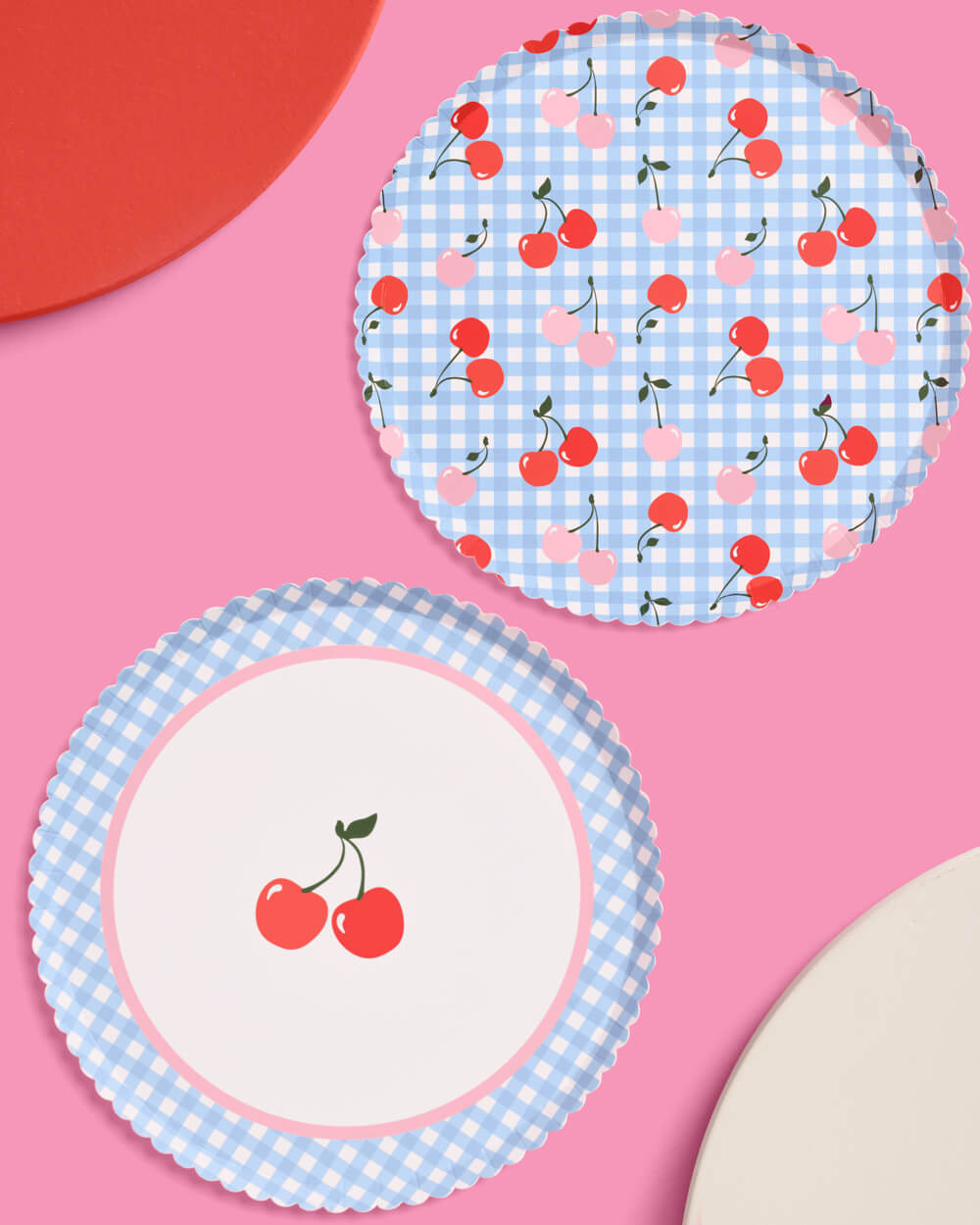 Cherry Birthday Bundle - tableware, balloons, banner + tats