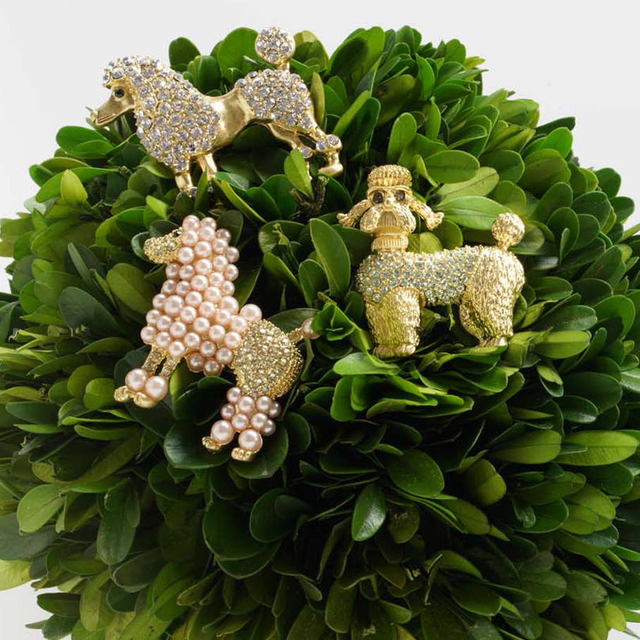 Poodle clip set