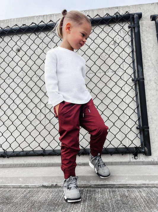 VETERAN SLIM FIT JOGGER - CRIMSON
