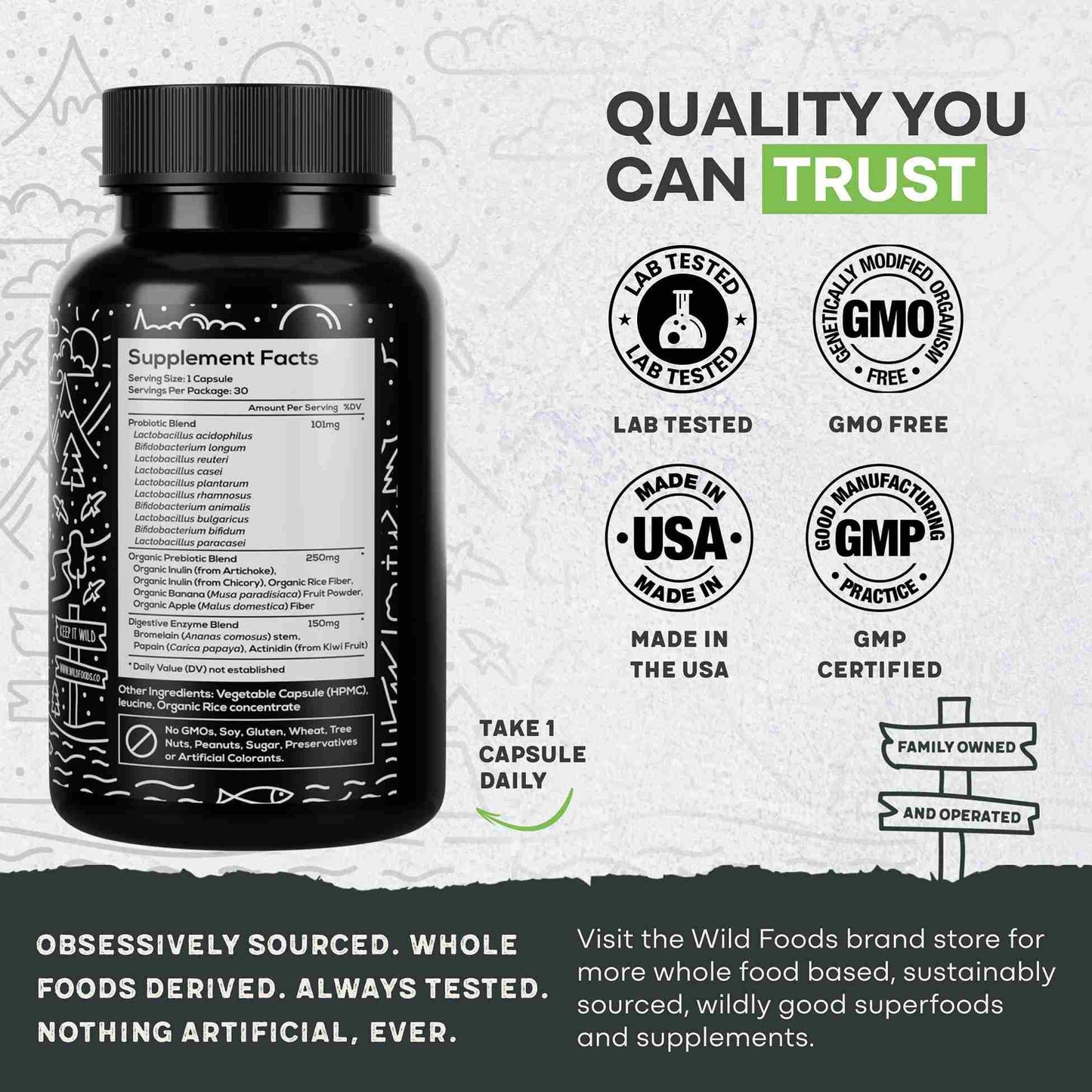 Prebiotics & Probiotics, 30 servings – Gut Health & Digestion Support