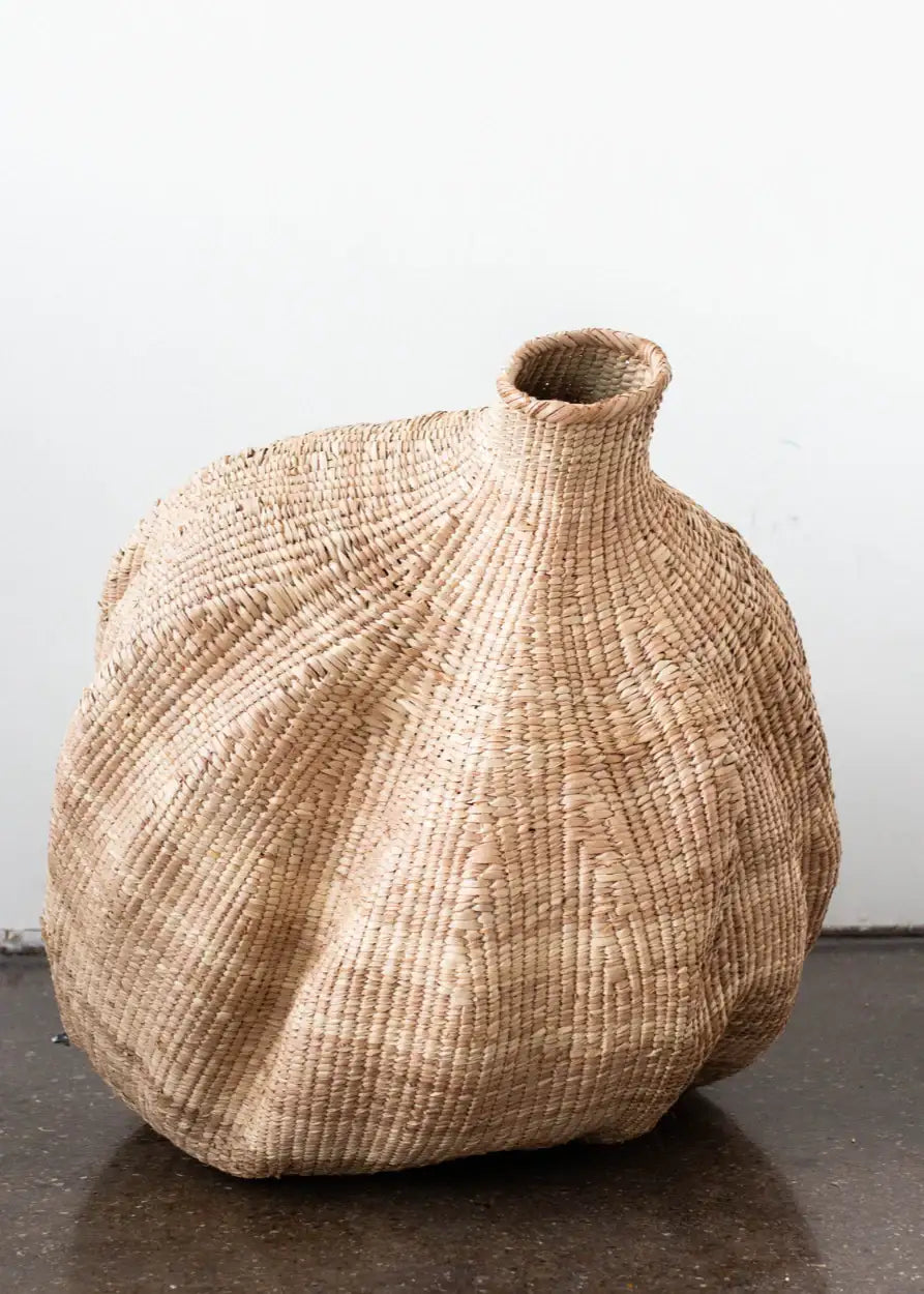 Ilala Garlic Gourd Handwoven African Basket