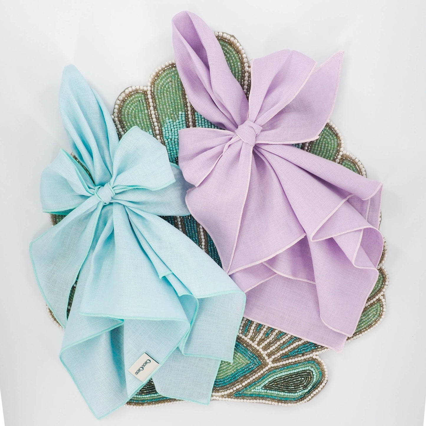 Purple Linen Dinner Napkins, Set of 4