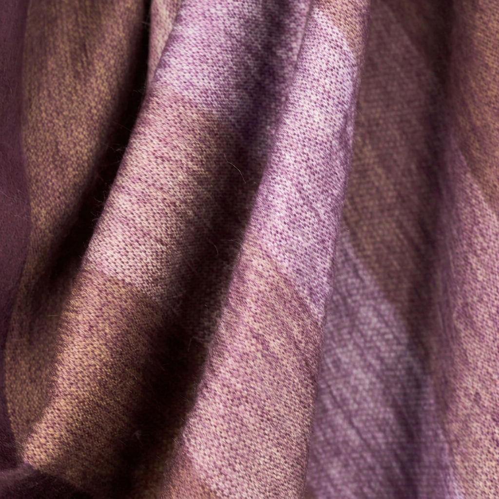 Handwoven Alpaca Throw Blanket | Deep Purple | Nawi Collection