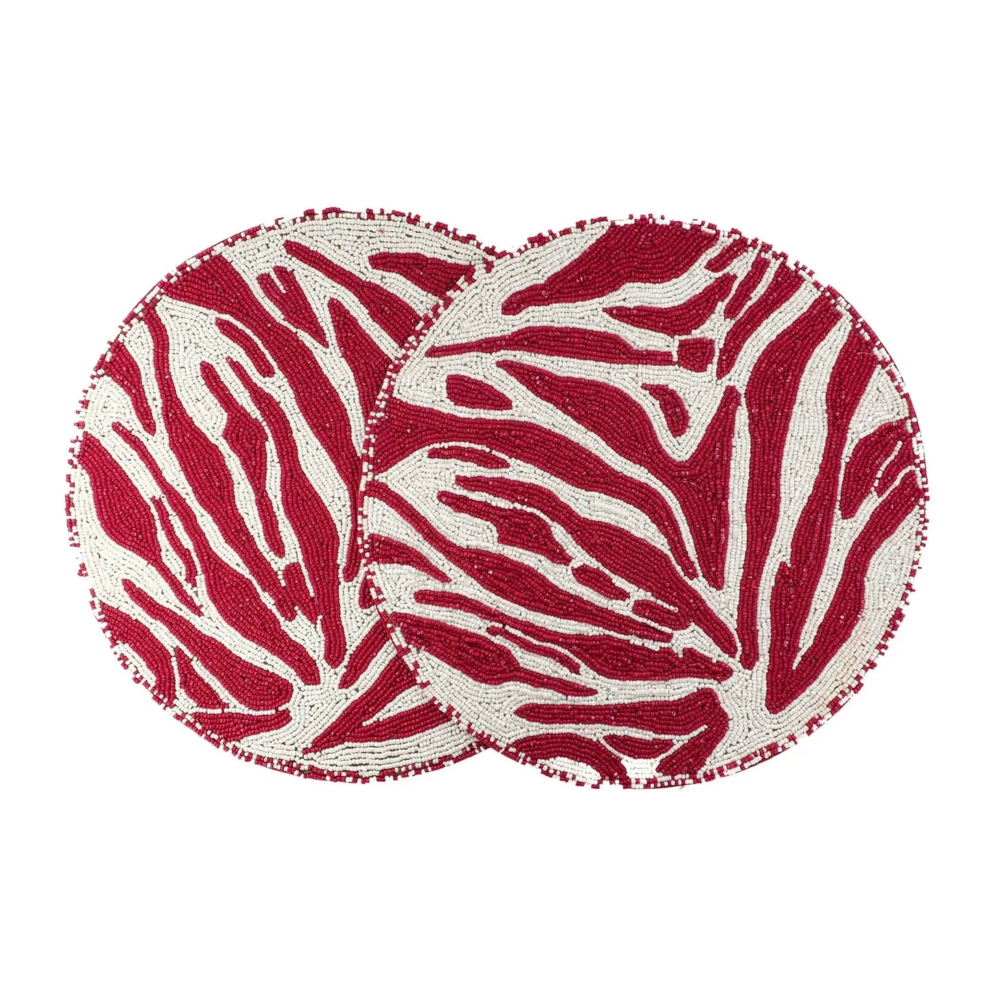Red & White Placemats Set of 2