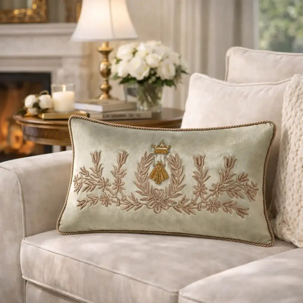 Regina Silk Velvet Throw Pillow Cover, 12 X 20