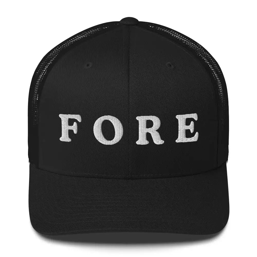 FORE Embroidered Trucker Hat for Women,