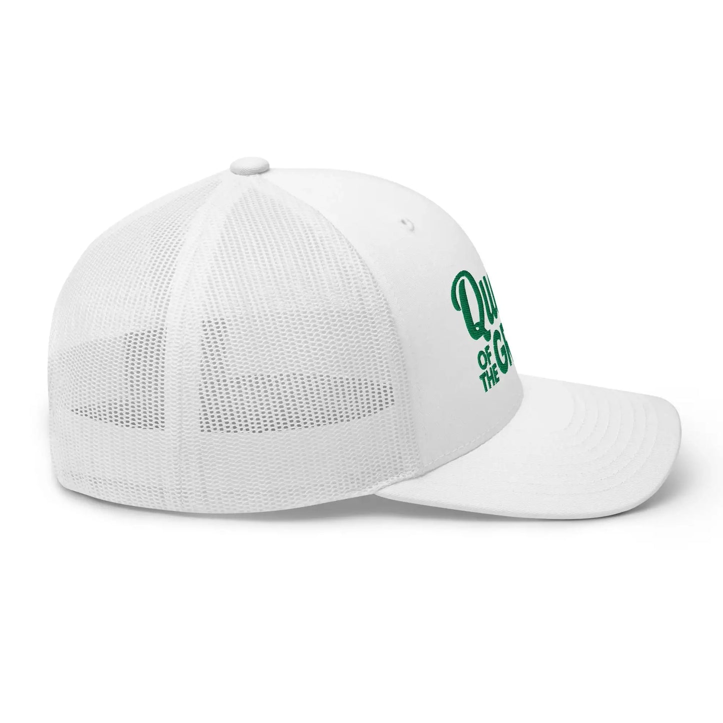 Queen of the Green Trucker Hat, Embroidered Golf Hat for Women